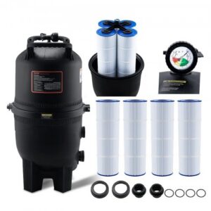 Kārtridža baseina filtrs 49 m², GL520, 4 kasetnes, 60 mm savienojumi