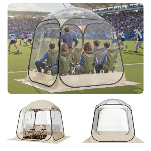 Caurspīdīga kupolveida sporta telts 1,83 x 1,83 m, 2-4 personām, modelis 121084