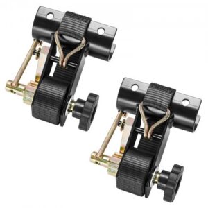 Ladder Rack diržai su terkšle, 47,6–50,8 mm juodo apvalaus vamzdžio tvirtinimas, 38 mm pločio x 2,25 m ilgio, 2 vnt.