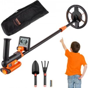 Laste metallidetektor, 15,2 cm veekindla otsingumähise ja LCD-ekraaniga, reguleeritav 66 cm kuni 91,4 cm