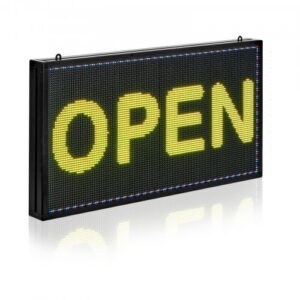 Programuojamas LED ženklas , pilnų spalvų, 67 x 35 cm