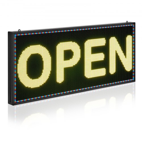 Programuojama LED iškaba , pilnų spalvų, aliuminis/ABS, 99 x 41 x 6 cm