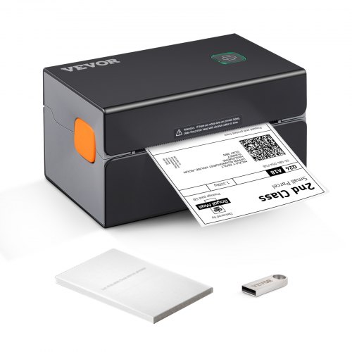 Termiskās etiķetes printeris, 300 dpi, 10 x 15 cm sūtījumu etiķetēm, ar Bluetooth un automātisku etiķešu noteikšanu, melns