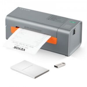 Termotindiprinter 203 dpi, USB-ühendusega, automaatse etiketituvastusega, hall