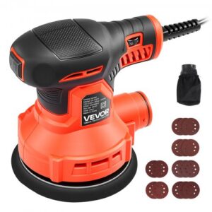 127 mm juhuslik orbitaallihvmasin 250 W, juhtmega, 6 kiirusega, 16 liivapaberi ja tolmukotiga