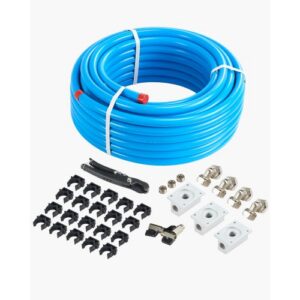 Õhukompressori torustiku komplekt, 30,48 m x 19,05 mm, HDPE-alumiiniumist suruõhu torustik, sinine