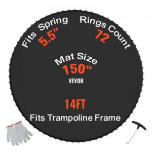 Trampoliini asendusmatt 427 cm raamile, 14 cm vedrudele