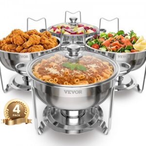 Kuumapaja buffet-komplekt 5 l, 4 tk, roostevabast terasest