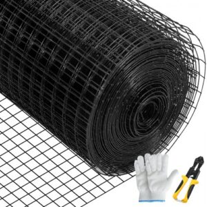 Tsingitud terasest võrkpiire 122 x 1524 cm, 25 x 25 mm silmaga, 16 mõõdus, koos traadilõikurite ja riidest kinnastega