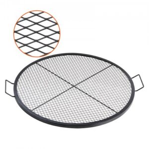 X-kujuline tulekolde grillrest, ümmargune küpsetusrest, 91 cm, must