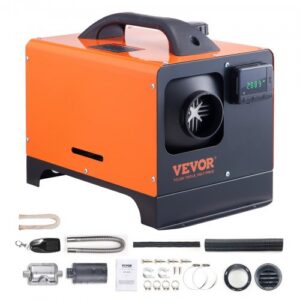 Diiselkütteseade, 12V 5 kW, kaugjuhtimispuldi ja LCD-ekraaniga, 5 l