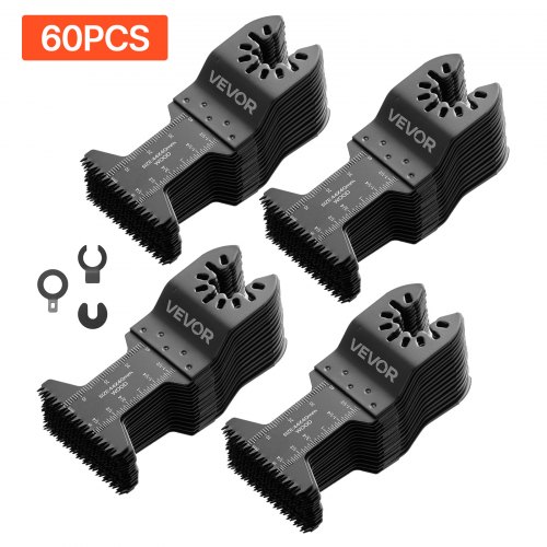 Osciliacinio įrankio pjūklelių rinkinys SS-60PCS, 60 vnt., japoniški dantys, 90 x 44 mm