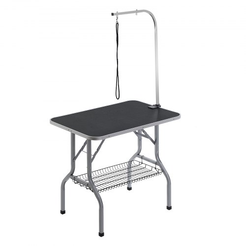 Šunų priežiūros stalas su prispaudžiama rankena, 915 x 610 mm, sulankstomas, modelis GT-210S