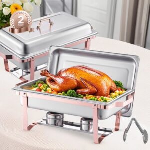 Chafing Dish buffet-komplekt 7,6 l, 2 tk, roosakuldne