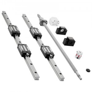 Lineaarse juhiku komplekt HGR20, 2 x 600 mm siinid, 1 kuulkruvi, 4 liugplokki, BF12/BK12 otsatuged