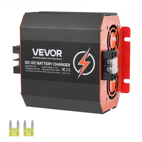 DC į DC akumuliatoriaus įkroviklis SDC-20A, 12 V, 20 A, 250 W