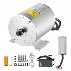 1800 W harjadeta alalisvoolumootori komplekt, 48 V, 4500 p/min, kiiruse kontrolleriga