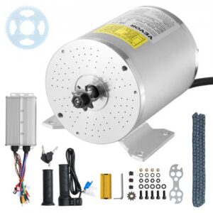 3000 W harjadeta alalisvoolumootori komplekt, 72 V, 4900 p/min, gaasihoovaga