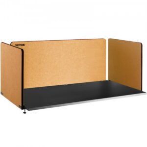 Biuro stalo pertvara 60'' privatumo panelė, 3 panelių akustinė pertvara, geltona