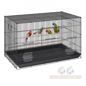 76 cm metallist linnupuur rull-alusega ja alusega