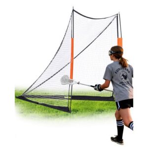 Lacrosse'i värav 183 x 183 cm, kaasaskantav võrguga värav, klaaskiust varrastega, kandekotiga