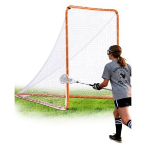 Lacrosse värav 183 x 183 cm, terasraamiga harjutusvõrk, oranž