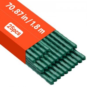 Aia tugikepid, 25 tk, 1800 mm, plastikkattega metallist tomati tugikepid