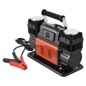 Kahe silindriga raske töö õhukompressor, 300 l/min, 12 V, 10,3 bar, kaasaskantav rehvipump
