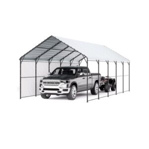 Metalinė stoginė automobiliui , 4 x 8 x 3,15 m