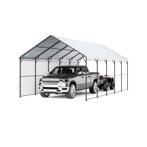 Metalinė stoginė automobiliui , 4 x 8 x 3,15 m