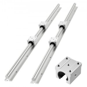 Lineaarjuhiku komplekt SBR25, 2 tk 1200 mm lineaarliugsiinid ja 4 laagriplokki