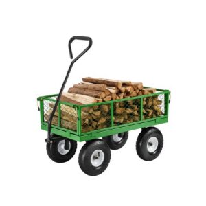 Teräksinen puutarhakärry pyörillä, 308,44 kg, 25,4 cm renkaat, V680