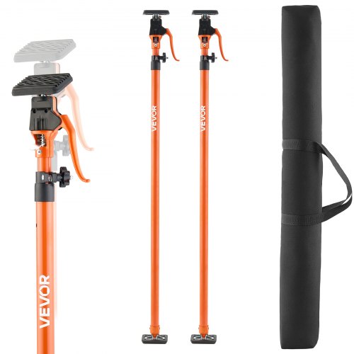 Spintelės atraminis stulpas, 2 vnt., 125–291 cm, plieninis teleskopinis greito atramos strypas