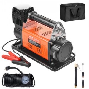 12 V kaasaskantav rehvipump, 12 m³/h õhukompressor, 10,3 bar adapteritega