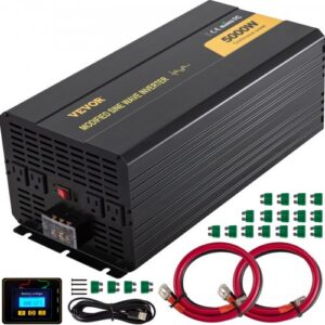 Mõnuinverter 5000 W, DC 12 V kuni AC 120 V, mudel GYM-5000W