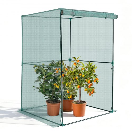 Crop Cage augu aizsardzības telts, 1,2 x 1,2 x 1,8 m, ar rāvējslēdzēja durvīm, dārzam un dobēm