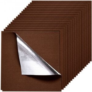 Vaibaplaadid 610 x 610 mm, 20 tk, ise kleebitav vaibaplaat, tumepruun