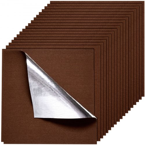 Kiliminės plytelės 610x610 mm, 20 vnt., lipnios, tamsiai rudos