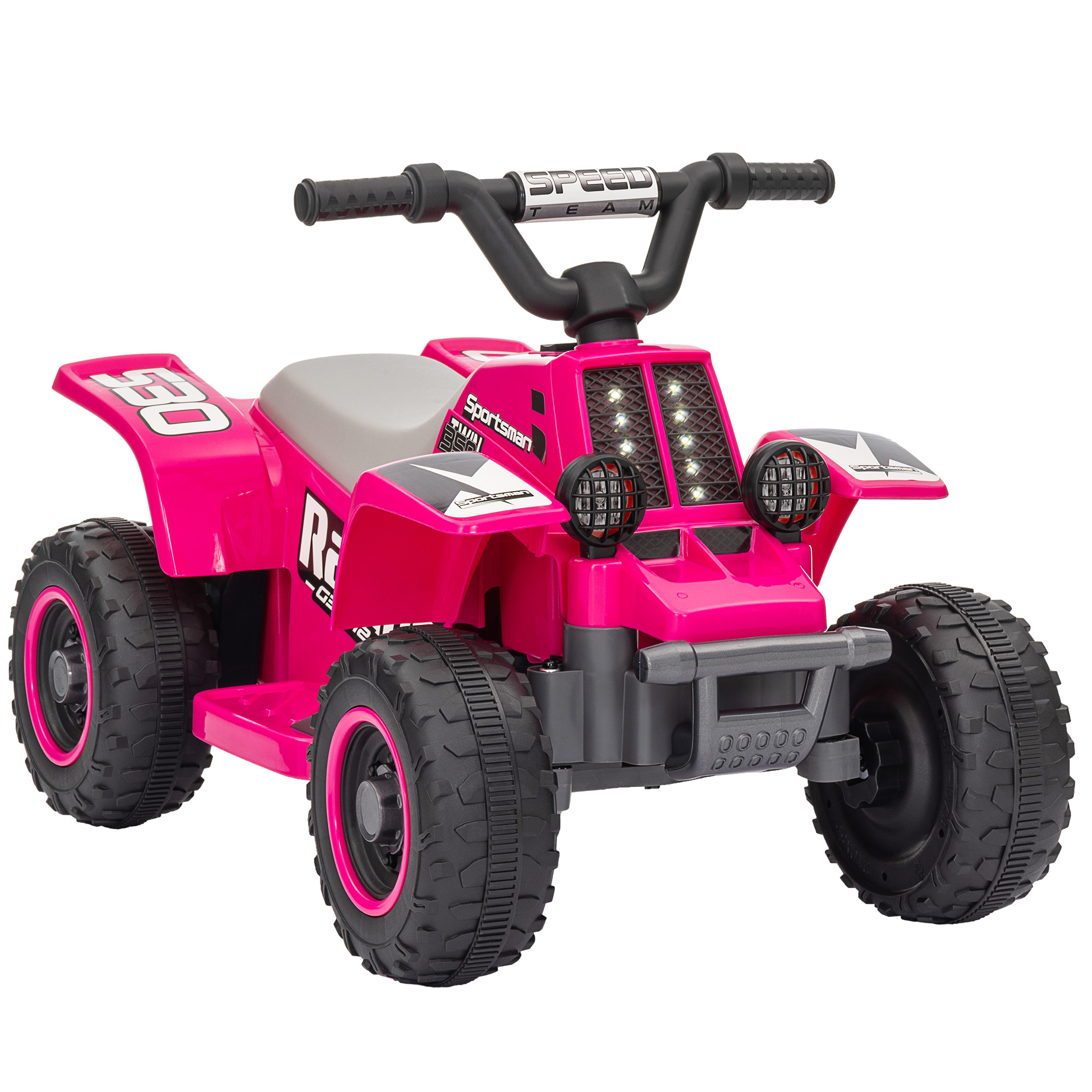 Elektriline quad bike lastele, roosa, 70,5 x 42,5 x 46,5 cm