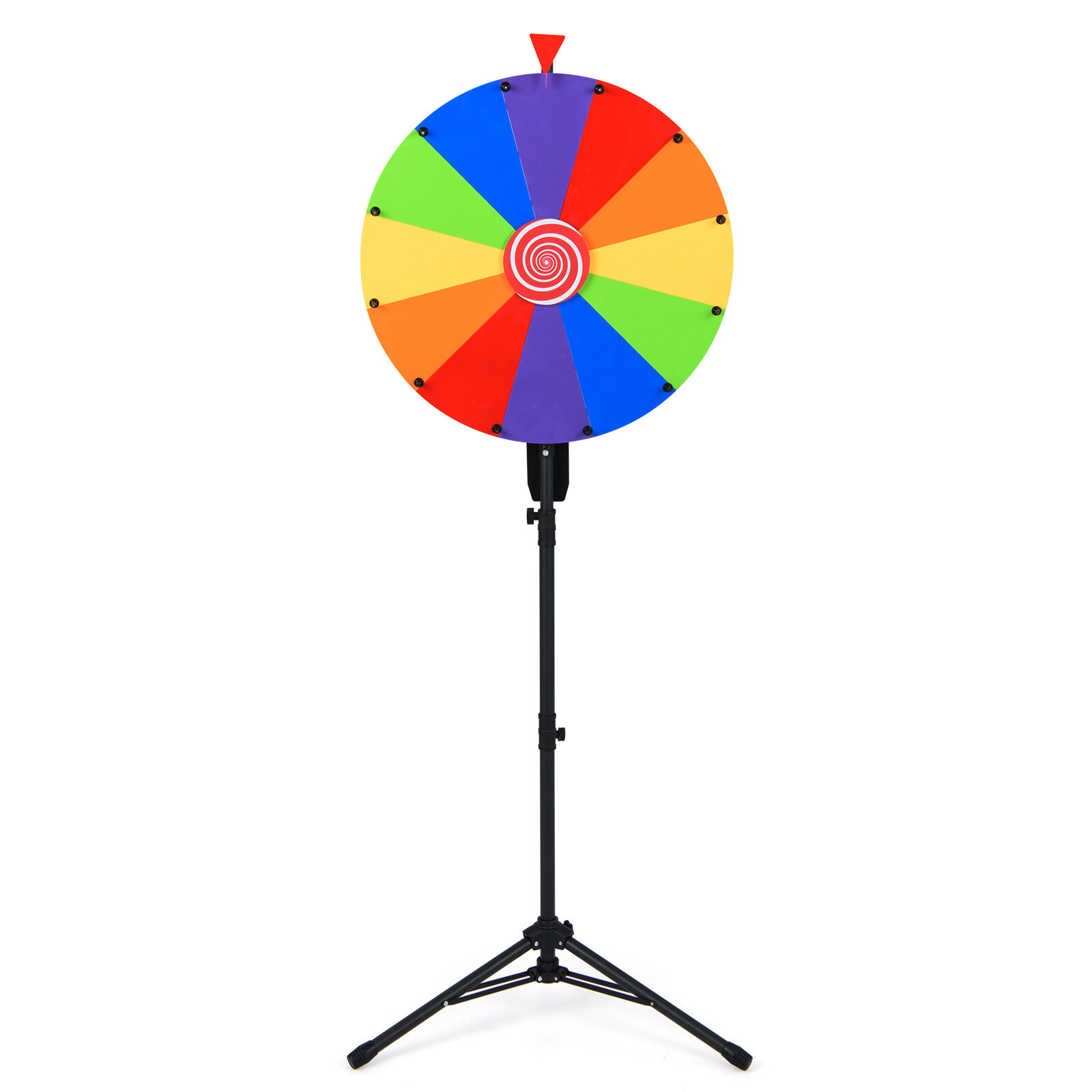 Prizų ratas su sulankstomu trikojo stovu, reguliuojamo aukščio, 60 cm - Image 3