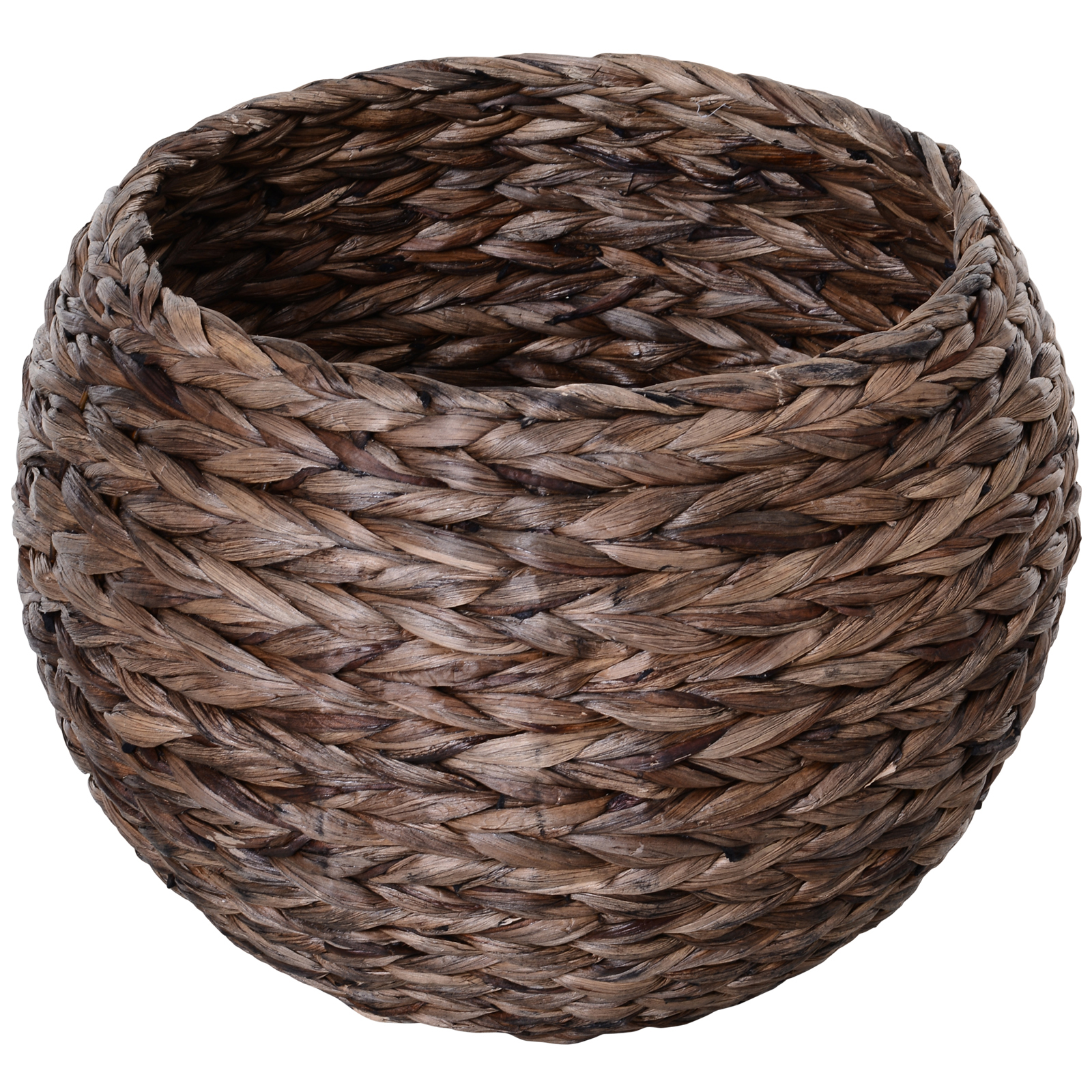Kačių lova iš vandens hiacinto su pagalvėle, ruda, 50 x 42 x 60 cm - Image 9