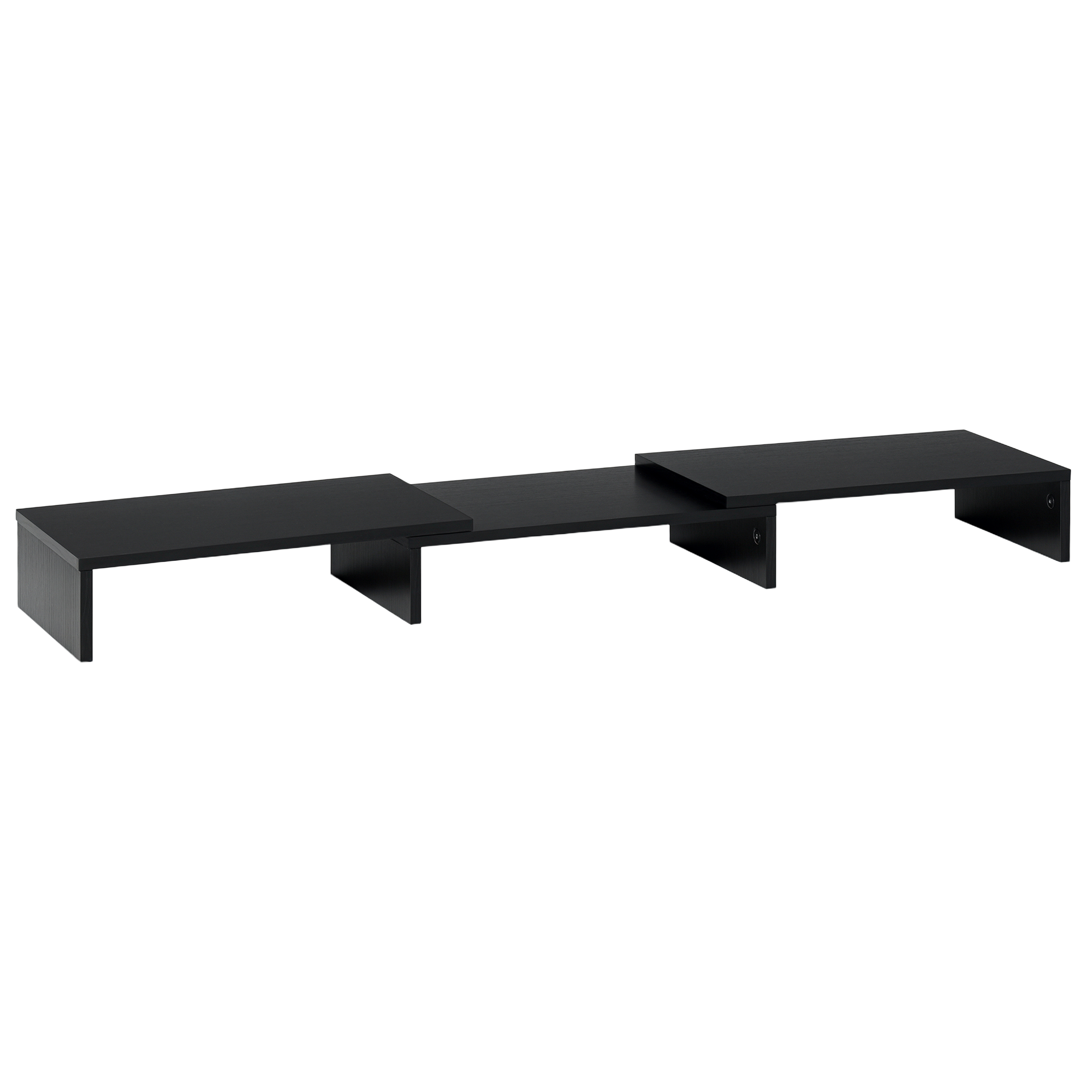 Monitori alus, must, 80-117 x 23,5 x 10 cm