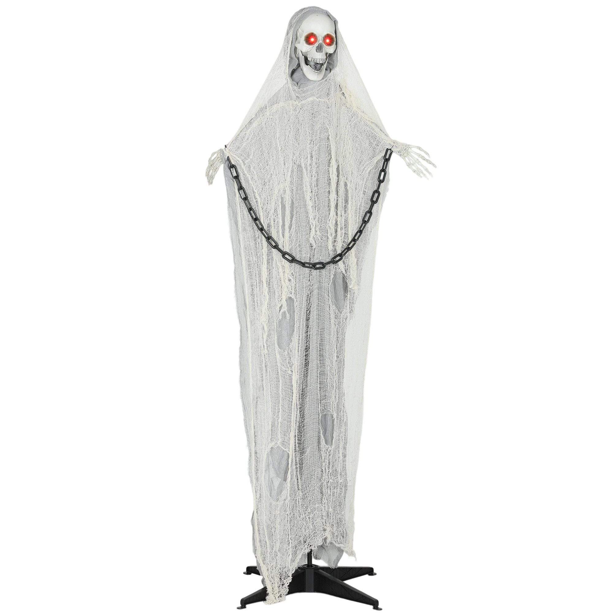 Animeeritud Halloweeni surmakuju dekoratsioon, hall, 183 cm