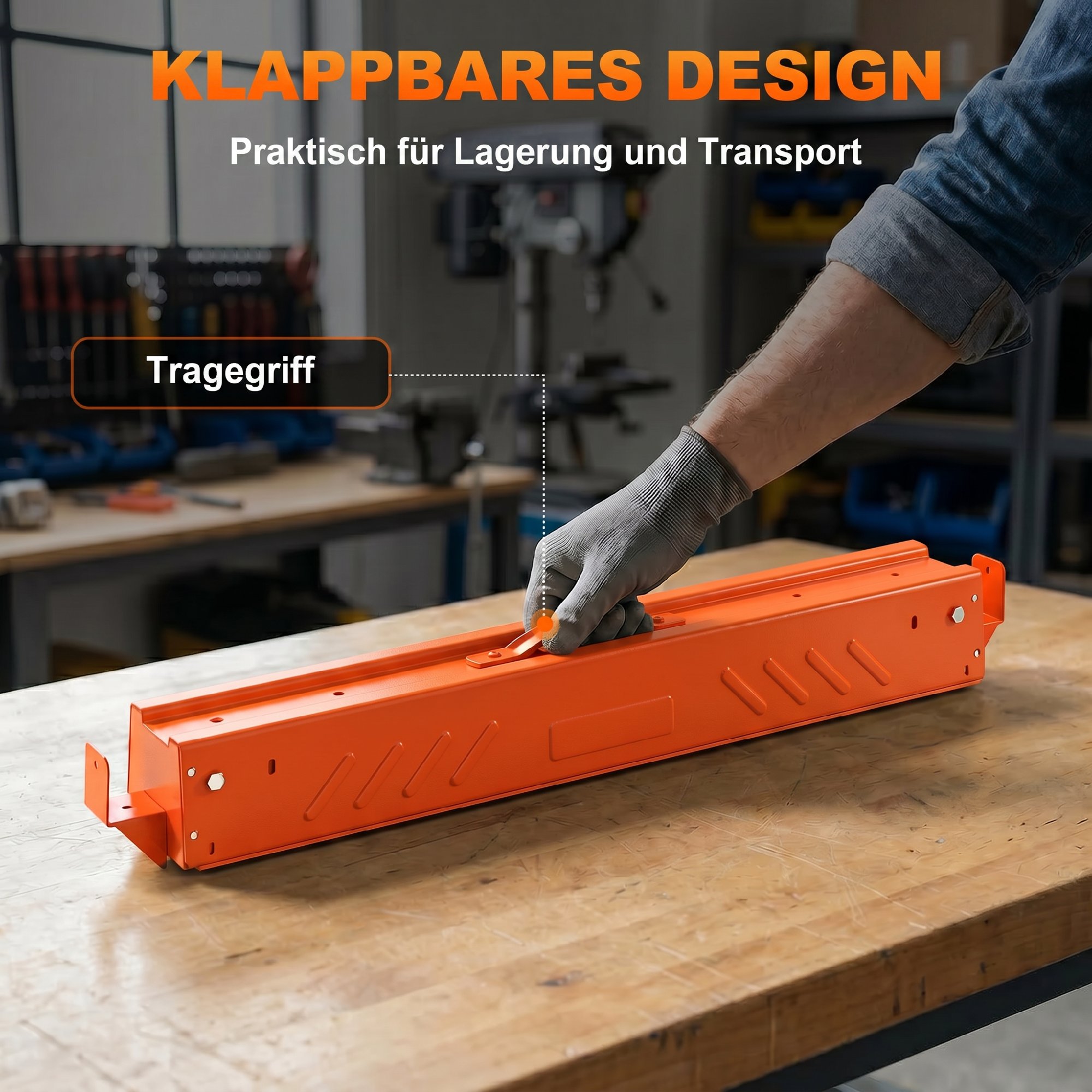 Taitettavat sahapukkia, 2 kpl, korkeussäädettävät, mustat, 93 x 50 x 71-85,5 cm - Image 6