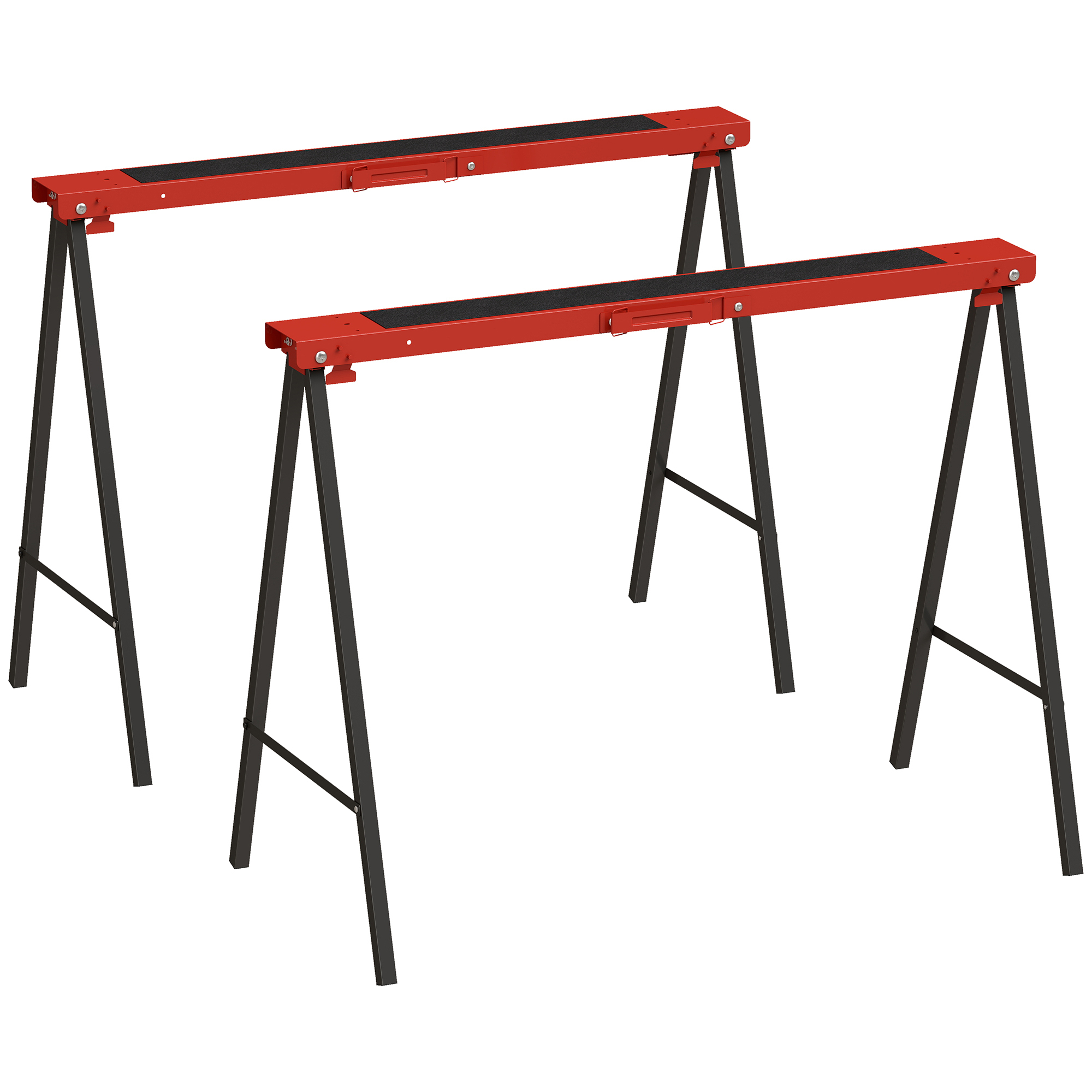 2-osaline saepukkide komplekt, metall, punane ja must, 99,5 x 50 x 76 cm