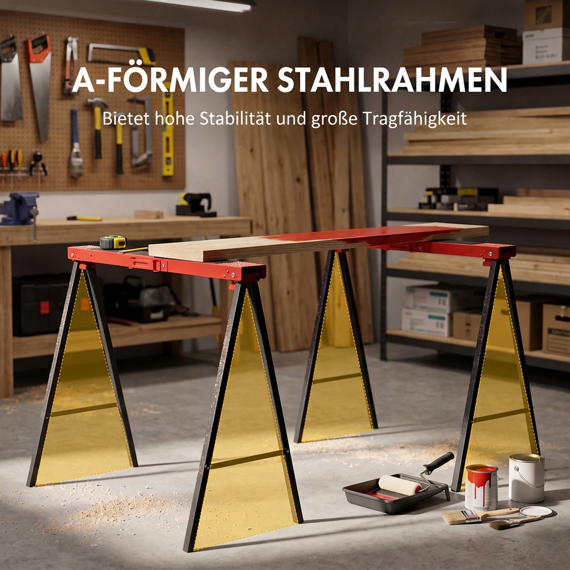 2-osaline saepukkide komplekt, metall, punane ja must, 99,5 x 50 x 76 cm - Image 6