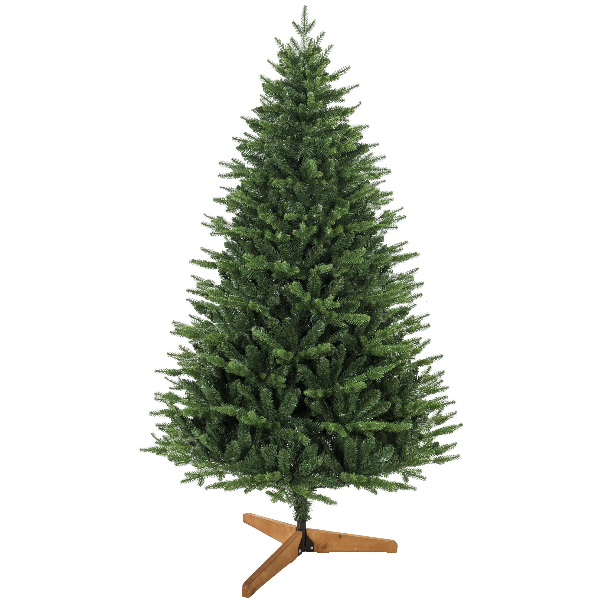 Kunstlik jõulukuusk männipuidust jalaga, roheline, 180 cm, Ø115 cm