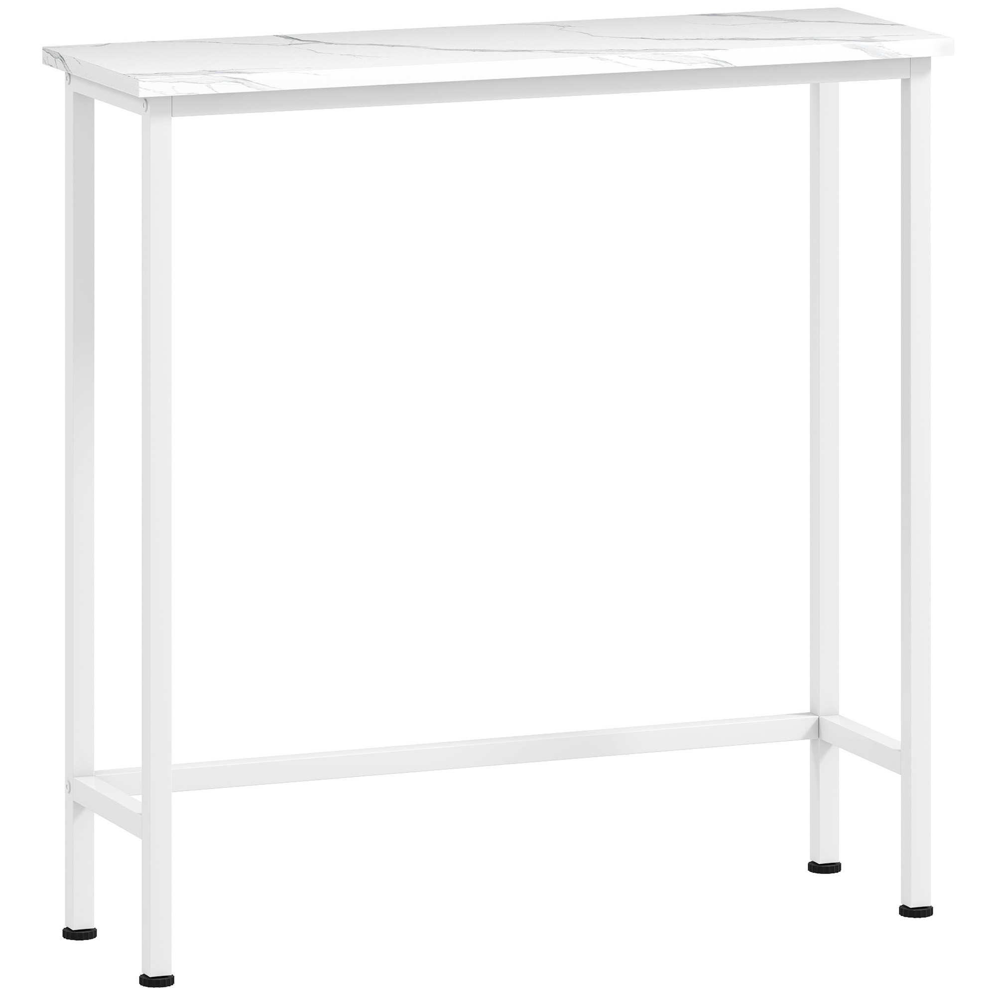 Konsollaud esikusse, valge, 75 x 24 x 76 cm
