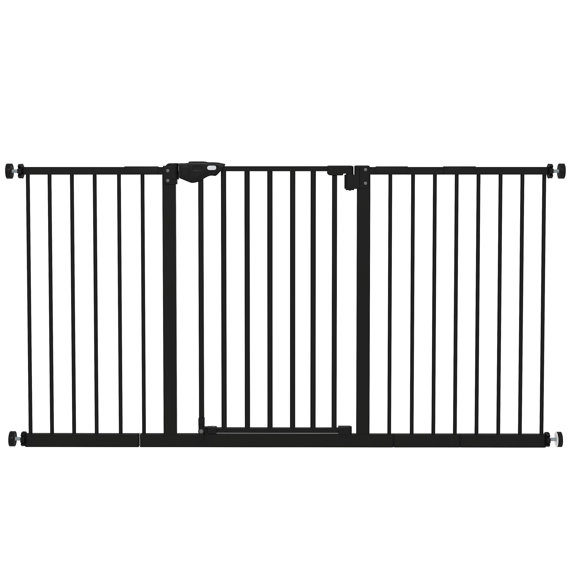 Lemmiklooma turvavÃ¤rav 3 pikendusega, must, 74â€“147,5 cm