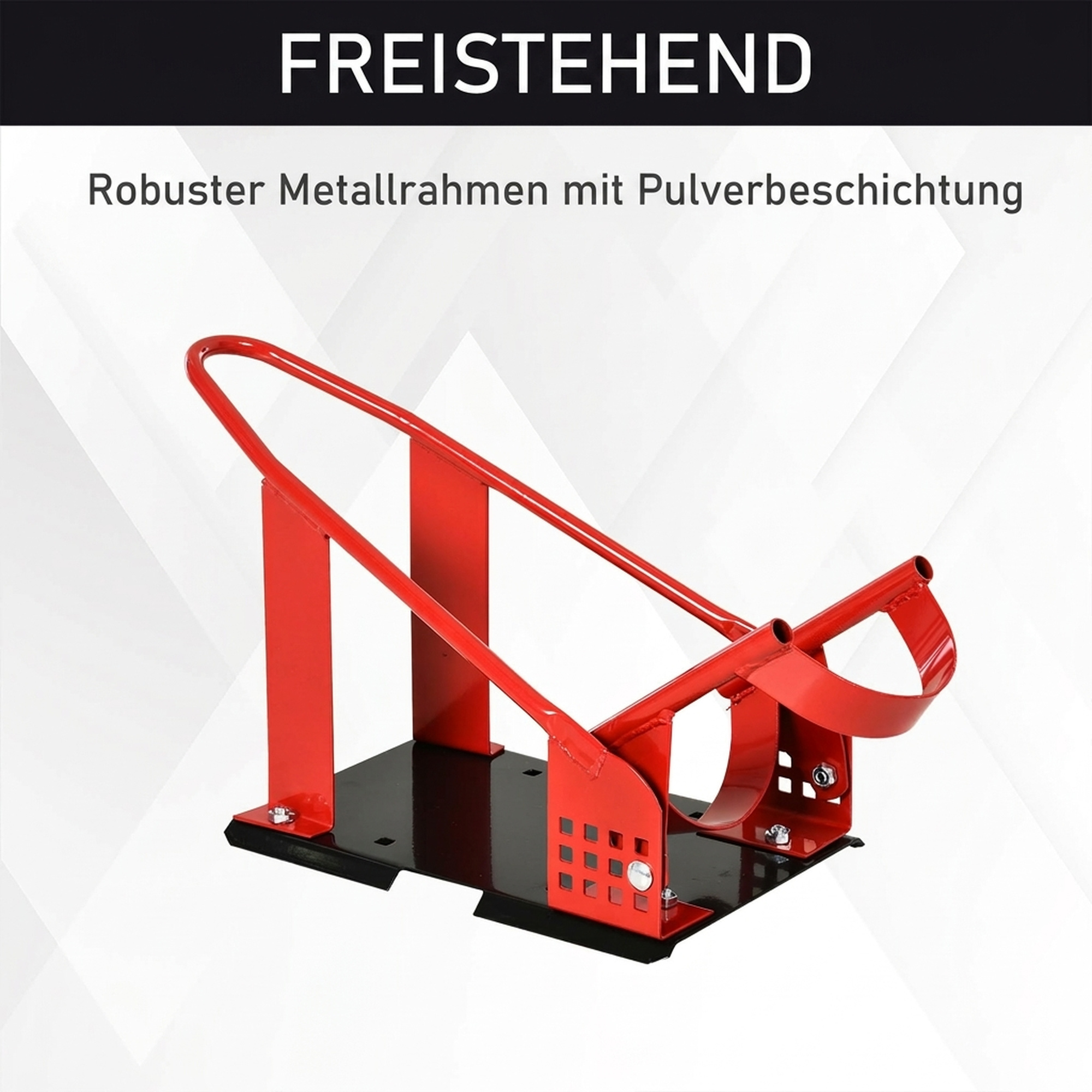 Moottoripyörän etupyörän pidike, metallia, musta/punainen, 27,5 x 51-69 x 34 cm - Image 5